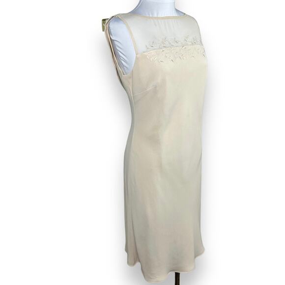 Vintage style Evan Picone cream sway back evening formal dress size 10 - Picture 2 of 7